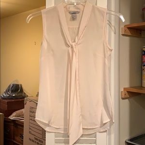 Cream Sleeveless Blouse